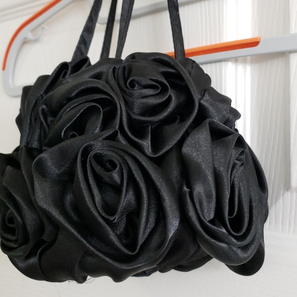 Jacqueline Ferrar Black Rose purse